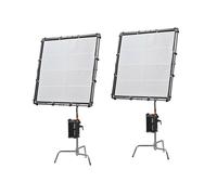 Godox - Kit 2 Panneaux LED F800R avec Pieds Robuste en Acier Inoxydable