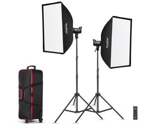 GODOX Kit 2 Torches LED SL100D + Valise +Pieds