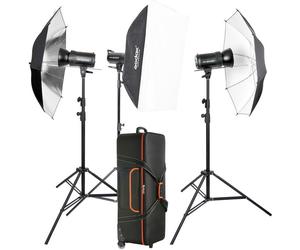 GODOX Kit Complet de Studio avec 3 Flash SK300II