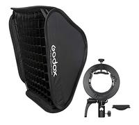 Godox Kit de boîte à lumière 60 x 60 cm avec support S2 en S avec grille, SGGV6060, convient pour Studio Godox V1, AD200PRO, V860II, TT685, TT350, AD400PRO, V1PRO, V100