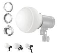 Godox Kit Diffuseur Dôme ML-CD15 pour Lampe de Poche, avec 3 Adaptateurs, Diffuseur de Lumière pour Godox V1 AD100PRO AD200PRO V850II TT685II TT685 AD200 ML30 ML30Bi ML60 ML60Bi AD300PRO AD400PRO