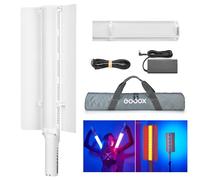 GODOX LC1000R Handheld RGB Tube Light, 2500K-8500K RGB Stick Light with Barndoor&Soft Diffuseur, 65W / 100W (P Model) 360°Full Color CRI 96+ 15 FX Effects LED Light Wand with Godox APP Control