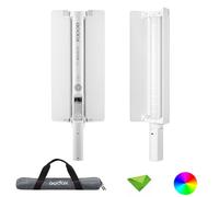 Godox LC500R Mini Baguette Lumineuse LED RVB 20 W CCT 2500 K-8500 K 15 Effets FX, CRI≥95 TLCI≥96, bâton Lumineux à intensité Variable 0-100% pour Tournage, Interview avec Porte d'entrée (Blanc)