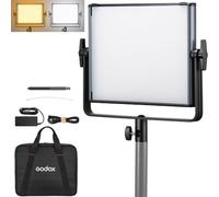 GODOX LDX50Bi 65 W LED Bicolore Photographie Lampe, 2800 K-6500 K Panneau Lumineux Vidéo,CRI ≥ 96, 11 Effets D'éclairage Spéciaux,sans Fil 2,4 G,Prise en Charge Variable,pour L'enregistrement Vidéo