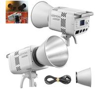 Godox LE200Bi 220W Bi-Color COB LED Video Light with Bowens Mount, 2800K-6500K, CRI/TLCI ≥98, 0-100% Dimming, 11 modes FX, Bluetooth/DMX Control for Studio Streaming