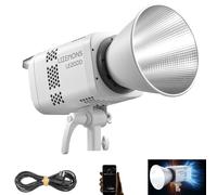 Godox LE200D Lampe vidéo LED 220 W avec lumière continue, 5600 K, IRC 96, 63500 lux, haute puissance lumineuse, connexion Bowens, contrôle DMX/Bluetooth, 7 effets spéciaux, pour photographie studio et