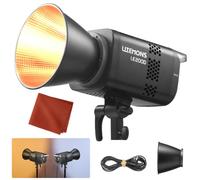 Godox Litemons LE200D LE200 D Éclairage Vidéo LED 200W 63500lux/1m 5600K TLCI≈97 CRI≈96 Commande Bluetooth 7 Effets Monture Bowens Éclairage Videolight pour Photographie en Studio (Noir)