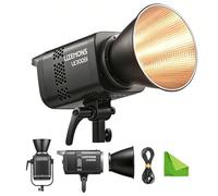 Godox Litemons LE300Bi 320W Lumière LED Bi-Couleur pour Vidéo, 2800K-6500K, 58900Lux@1M, Monture Bowens Portable, Contrôle par NFC et Bluetooth APP (Noir)