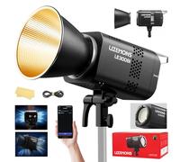 Godox Litemons LE300Bi LE300 Bi Éclairage Continu LED Video Light 320W 2800K~6500K 58900 Lux/1m TLCI/CRI≈98 Contrôle Bluetooth 11 Effets FX Monture Bowens Éclairage Vidéo pour Vlogging,Youtube(Noir)