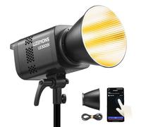 GODOX LITEMONS LE300Bi LED Lampe vidéo 320W Bicolore 2800K-6500K Bowens Mount 58900lux @5600K,1M Prend en Charge Le contrôle de l’Application, NFC, DMX CRMX (Noir)