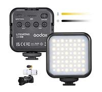 GODOX LITEMONS LED6Bi LED Vidéo Lampe Bicolore, Lumière Bicolore 3200K-6500K CRI 95, Rechargeable avec Batteire au Lithium pour Tournage, Diffusion en Direct, Microfilmage et Enregistrement