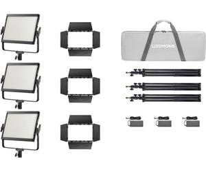 Godox Litemons LP1200Bi kit de 3 panneaux LED Bicolore 120W - Noir