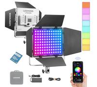 GODOX Litemons LP400R RGBW LED Video Light, CCT bicolore température 1800 K-10000 K 36 W lumière panneau avec mode HSI et mode gel, 14 effets de lumière, contrôle APP de support