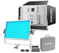Godox LP1200RK3 Panneau lumineux vidéo LED RVB 120 W Full Color Studio 1800K-10000K 360° RGB IRC ≥ 96 TLCI ≥ 96 5 modes d'éclairage 14 effets spéciaux Contrôle par application pour YouTube
