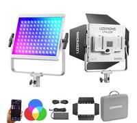 Godox LP400R LP400 Panneau LED RVB avec contrôle par Application, lumière vidéo LED 36 W, 360 ° RVB, 1800 K-10000 K, CRI 96+/TLCI 96+/14 Modes FX pour Streaming Youtube (1 pièce)
