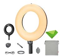 Godox LR150 Air Lampe annulaire LED Gonflable et Portable, Bicolore avec Batterie intégrée, CCT 2800K-6500K, CRI 97+, TLCI 98+, Rechargeable Via USB-C, pour créateurs de Contenu