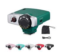 Godox Lux Junior Flash de caméra rétro 6000 K ± 200 K GN12 F2-16 Ouverture 28 mm Longueur focale Modes automatiques et manuels 1/1-1/64 Puissance de Flash pour Canon Nikon Sony Fuji Olympus (Vert)