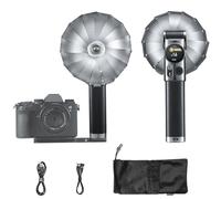Godox Lux Master Retro TTL Flash pour Appareil Photo à écran Tactile, GN25 460 flashs Pleine Puissance, 6000 K ? 300 K CCT, contrôle Optique S1/S2 2,4 G pour appareils Photo Sony, Canon, Nikon, Fuji