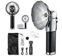 Godox Lux Master TTL Retro Flash pour Canon Nikon FUJIFILM Leica Olympus | Contrôle tactile, 6000K ± 300 K, CCT, GN25 460 pleine puissance, contrôle optique S1/S2, charge type C