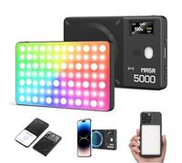 GODOX MA5R Lumière vidéo RVB magnétique Full Colour 1800K-10000K 14 effets pré-programmés pour appareil photo reflex numérique (noir)