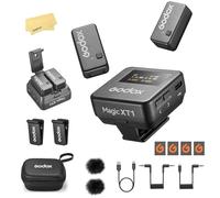 GODOX Magic XT1 2.4GHz Système de Microphone sans Fil avec Adaptateur Type-C,écran Tactile OLED,Réception Radio 200M,Autonomie 16h,Portable pour Interview,Diffusion en Direct et Tournage en Extérieur