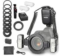 Godox MF-T76 S Flash Macro TTL à Double Tête pour Sony, 76Ws GN22,4, HSS, Recyclage 1,2 s, 550 Éclairs Pleine Puissance, Têtes Réglables 0°-150°, pour Insectes Bijoux Fleurs
