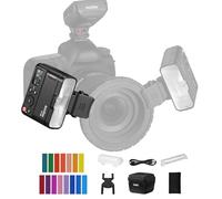 GODOX MF12 Flash macro 2,4 G Contrôle de transmission sans fil Nombre guide 16 modes TTL M avec chaussure froide Filtre de couleur pour portraits de plantes, insectes, aliments, bijoux, photographie