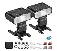 Godox MF12-K2 2 Kit Macro Flash Speedlite Écran LCD OLED GN16 TTL 2,4 GHz avec Bague de Montage MF-AR pour Nikon Sony Canon Fuji Olympus et Panasonic