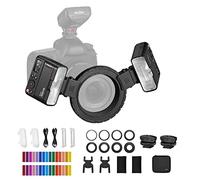 GODOX MF12-K2 2PCS Macro Flash 2.4G Contrôle Sans Fil Numéro Guide 16 Modes TTL Filtre Coloré Cold Shoe Portrait Plantes Insectes Aliments Bijoux Photographie