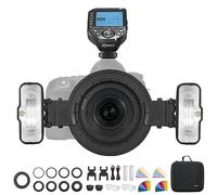 GODOX MF12-K2 Macro Flash avec XproII-C, filtre coloré, 2,4 G Wireless Control, TTL/M, batterie au lithium 3,7 V/6,29 W, compatible avec Nikon, Sony, Canon, Fuji, Olympus