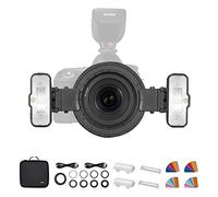 Godox MF12-K2 Macro Flash TTL Set, 12W Flash avec Diffuseur & Sac à Main