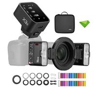 Godox MF12 MF12-K2 Flash Macro avec déclencheur de Flash X3-S pour Sony, Flash TTL Hors caméra Speedlite 12 W, contrôle sans Fil 2,4 G, Mode TTL/M, Batterie au Lithium intégrée 3,7 V/6,29 W