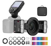 Godox MF12 MF12-K2 Flash Macro avec déclencheur Xpro-S pour Sony, Flash TTL Hors caméra Speedlite 12 W, contrôle sans Fil 2,4 G, Mode TTL/M, Batterie au Lithium 3,7 V/6,29 W intégrée