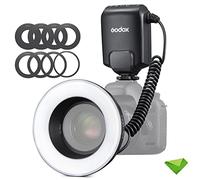 Godox ML-150II ML150II Macro LED Ring Flash Speedlite 5800K ± 200K pour Sony Canon Nikon Fuji Olympus Panasonic DSLR pour la Production vidéo, la Photographie Animale et végétale