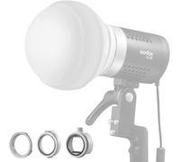 GODOX ML-CD15 Diffuseur de flash dôme pliable avec 3 adaptateurs pour Godox V1 AD100PRO AD200PRO V860III V860II V850II TT685II TT685 TT600 TT560II TT520II TT660S AD300PRO