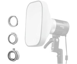 Godox ML-CS1625 Kit Soft Tent avec 3 adaptateurs, Compatible avec Godox V1Pro, AD200Pro II, AD100Pro, AD300Pro, AD400Pro, V860III, V850III, TT685II, ML30, ML30Bi, ML100Bi, ML60Bi, ML60IIBi, etc.