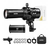 Godox ML-SP-19 Accessoire de Projection LED 19°, Snoot Optique avec 10 Gobos, Projecteur Spot à Monture Godox Compatible avec ML100Bi/R, ML40Bi/R, ML150Bi/R, ML80Bi, ML60Bi, ML30 et ML30Bi