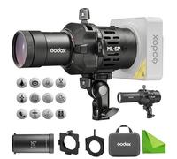 Godox ML-SP-19 Fixation de Projection LED, snoot Optique à Monture Godox, projecteur Flash avec 10 gobos d'éclairage, Compatible avec Les lumières LED ML40Bi ML40R ML100R ML100Bi pour la Photographie