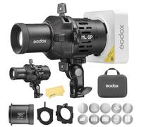 GODOX ML-SP-36 Accessoire Projection LED avec Snoot 36° et 10 Gobos,Rotatif à 360°,Objectifs Interchangeables,Projecteur à Godox-Monture pour ML40Bi/ML40R/ML100Bi/ML100R/ML150R/ML150Bi/ML80Bi/ML60Bi