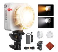 Godox ML100Bi 110W LED Éclairage Vidéo 2800K-6500K Videolight Couleur CRI 97+/TLCI 98+ Contrôle Via Application Recharge USB-C 11 Effets FX pour Le Streaming en Direct Photographie en Extérieur