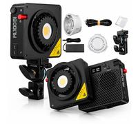Godox ML100Bi Lumière LED portable bicolore, 120 W, 2800-6500 K, 3670 Lux à 1 m, CRI 97, contrôle par application, alimentation CA ou batterie, avec réflecteur 15°