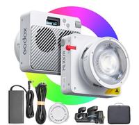 Godox ML100R Lumière vidéo LED RVB 110W, 1800K-10000K, kit d'éclairage vidéo RVB, CRI 97+/TLCI 98+, contrôle par Application, Charge USB-C, 14 Effets FX, pour Streaming en Direct/Photographie