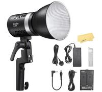Godox ML30 Bi ML30Bi Lampe LED COB Bicolore,40W 2800-6500K,Lampe Vidéo Portable,IRC 96+ TLCI 97+,21 Effets Lumineux,Luminosité 0-100%,Contrôle via APP,Mode Silencieux,Compatible avec Batteries NP-F970