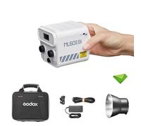 Godox ML60II Bi 70 W Lampe vidéo, bicolore 2800-6500 K, CRI≥96 TLCI≥97, 11 effets de lumière FX, contrôle par application Bluetooth, lumières de montage Godox pour diffusion en direct, interview, etc.