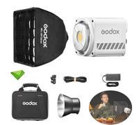 Godox ML60II Bi 70 W Lampe vidéo+ Softbox SF3030, Bicolore 2800-6500 K, CRI≥96 TLCI≥97, 11 Effets de lumière FX, contrôle par Application, lumières de Montage Godox pour la Diffusion en Direct, etc.