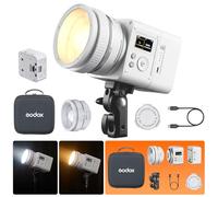 GODOX ML80Bi Lampe vidéo LED avec Batterie Bicolore 2800-6500 K CRI/TLCI 96+ Système magnétique à Montage Rapide 11 Effets FX Variation 0 à 100% pour vidéo vidéo pour vlogging et réalisation de Films