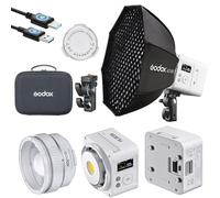 Godox ML80BI Lumière vidéo LED bi-Couleur 2800K-6500K(ML80BI+ADS60S)