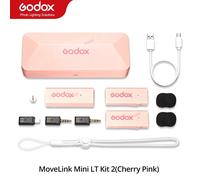 Godox Movelink Mini Lt Uc Microphone Sans Fil 2.4Ghz Émetteur Récepteur Micro Lavalier Pour Iphone Type-C Smartphone Appareil Photo Reflex Numérique.Lt Kit2 Pink.