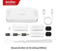 Godox Movelink Mini Lt Uc Microphone Sans Fil 2.4Ghz Émetteur Récepteur Micro Lavalier Pour Iphone Type-C Smartphone Appareil Photo Reflex Numérique.Uc Kit2 White.