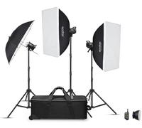 GODOX MS200V-D Kit de 3 Flash de Studio (avec Support et accessoires)